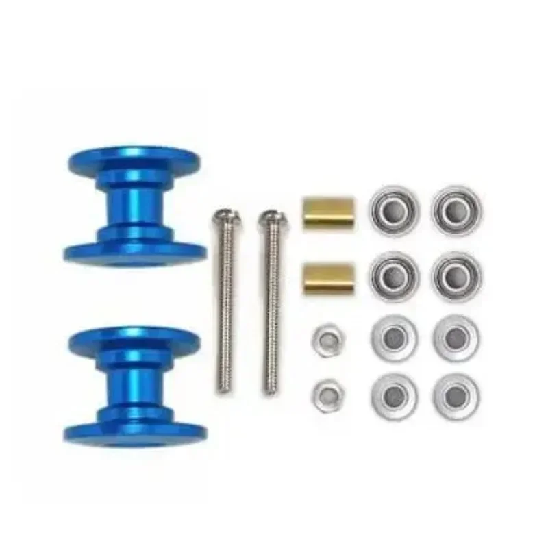 Tamiya Model Mini 4Wd - 2 個 12-13 ミリメートルダブルガイドローラー 95423 軽量アルミスペアパーツタミヤミニ