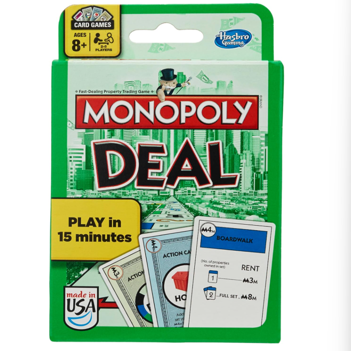 Hasbro Game Monopoly - ハスブロ モノポリー ディールカードゲーム | クイックプレイカードゲーム |