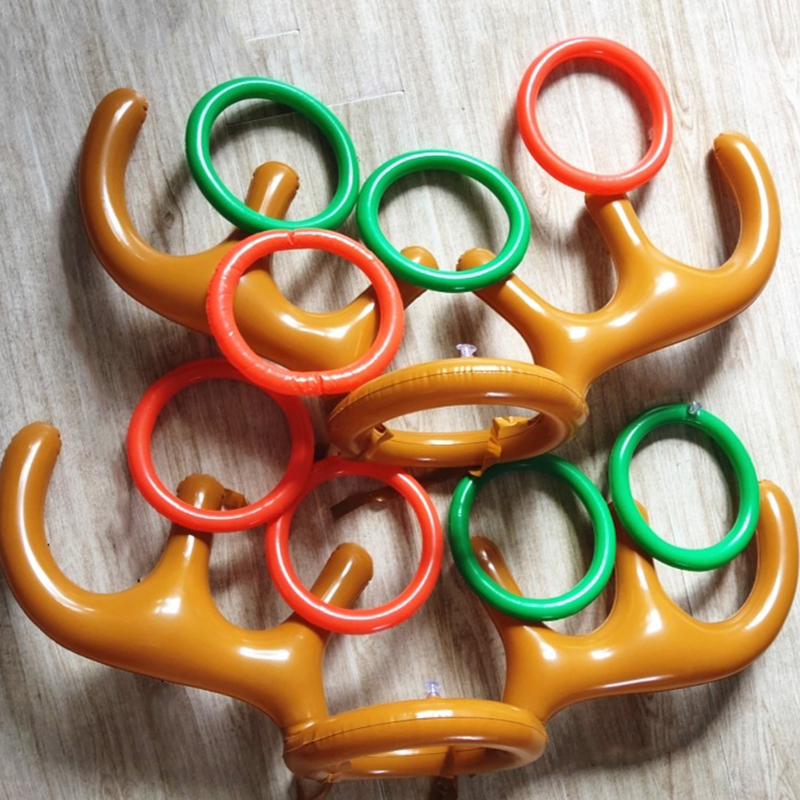 Party Games No Supplies - インフレータブルトナカイアントラートスゲーム,クリスマスパーティー用品,クリスマスターゲットゲーム,小さなギフト,1セット