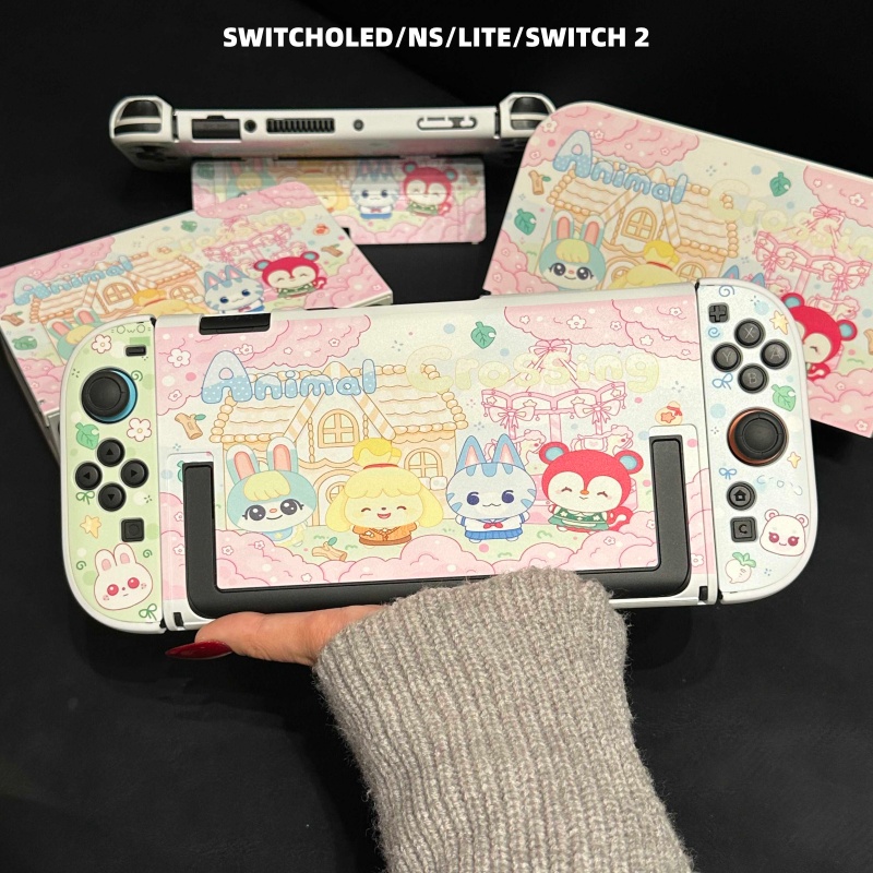 Party Games Switch 2 - かわいい動物パーティーSwitch2保護シェル漫画柄カスタマイズSwitch OLED/Ns Lite保護シェルアニメゲーム周辺機器