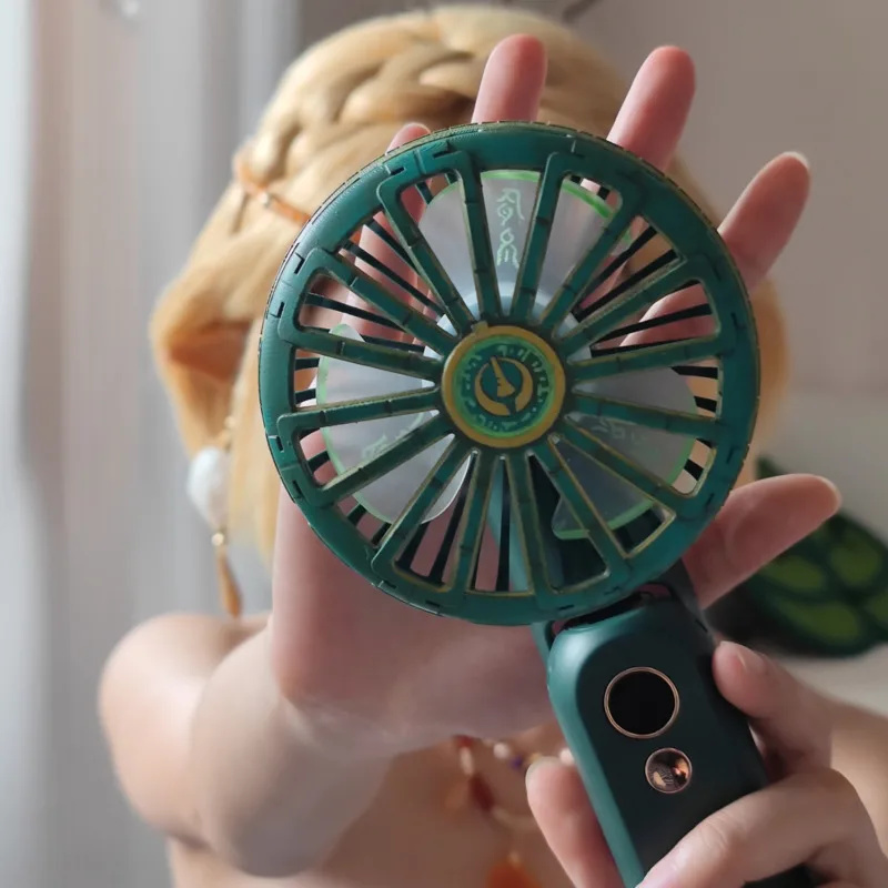 3Rd Party Zelda Games - Zonai-女性用アイレットコンドーム,ポータブルミニファン,充電式USB,ゲームコスプレアクセサリー,ゼルダの凡例,1W