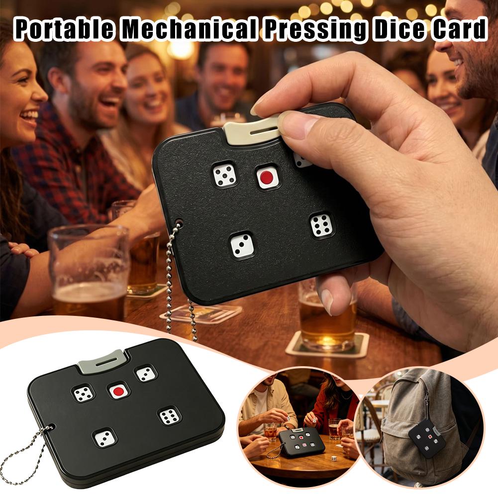Party Games No Supplies - 斬新な5穴ダイス型フィジェットスライダー、プレス式おもちゃ、チェーン付きプラスチック製ストレス解消ツール、集中力向上ゲーム、パーティー用品