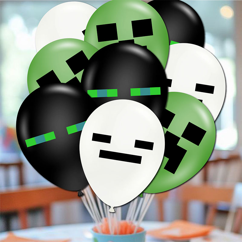 ピクセルラテックスバルーン ビデオゲームテーマ 誕生日パーテ - Party Games No Supplies のレビューと価格