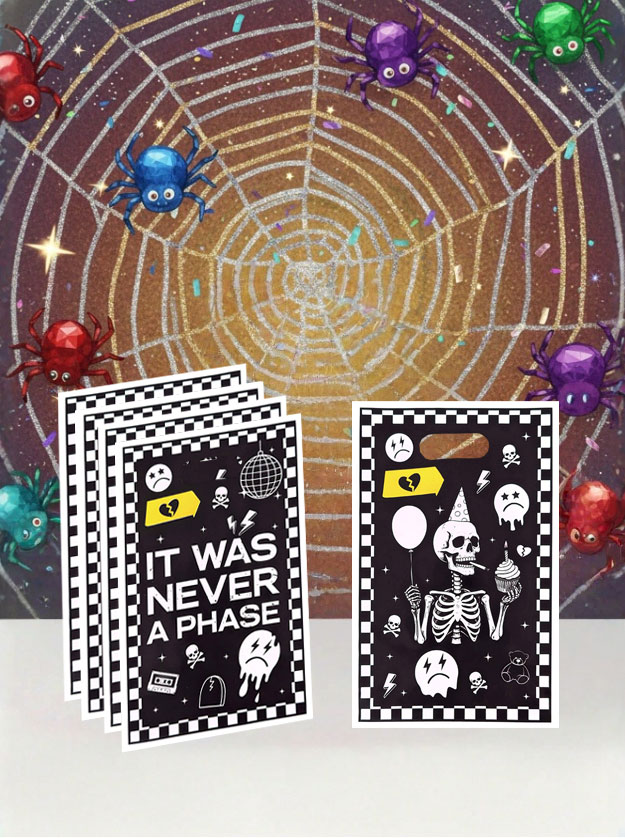 20個/40個入りのスカル型ギフトバッグ、スカルプリント付き - Party Games At Wedding のレビューと価格