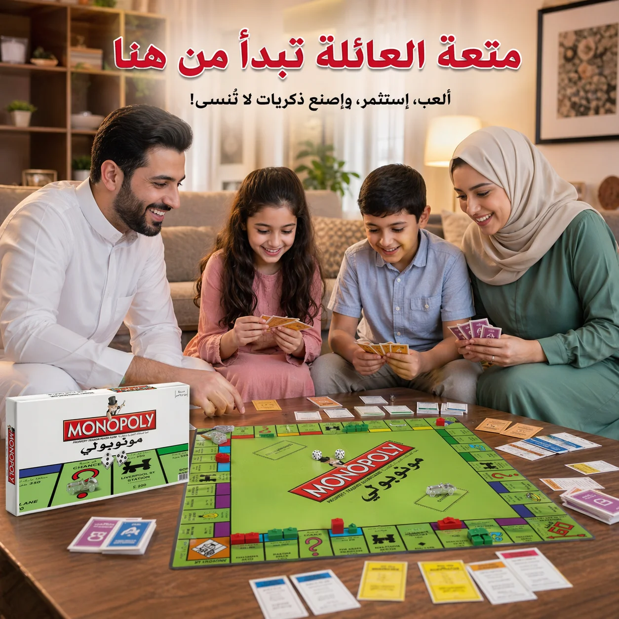 アラビア語版の戦略ボードゲーム「モノポリー」 - 豪華なデザ - Hasbro Game Monopoly のレビューと価格