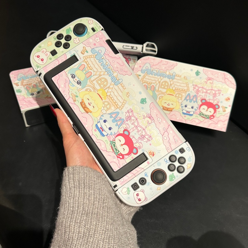 かわいい動物パーティーSwitch2保護シェル漫画柄カスタマ - Party Games Switch 2 のレビューと価格