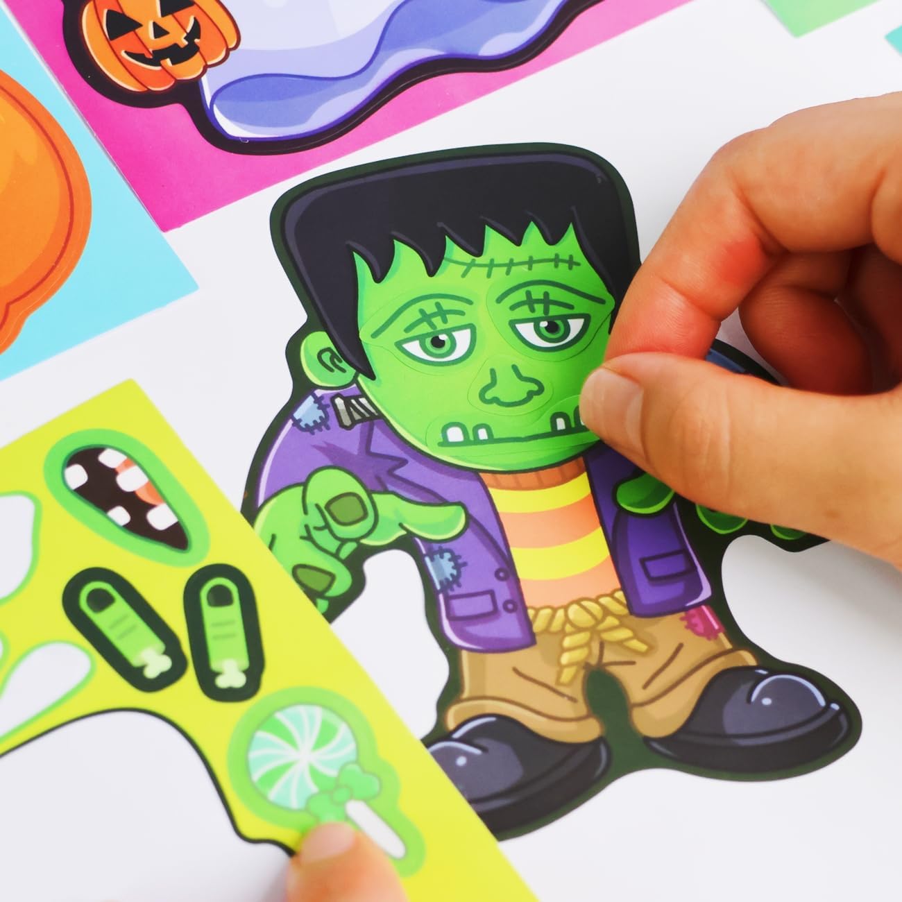 8〜40枚のハロウィンステッカー装飾用ハロウィンキャラクター - Party Games No Supplies のレビューと価格