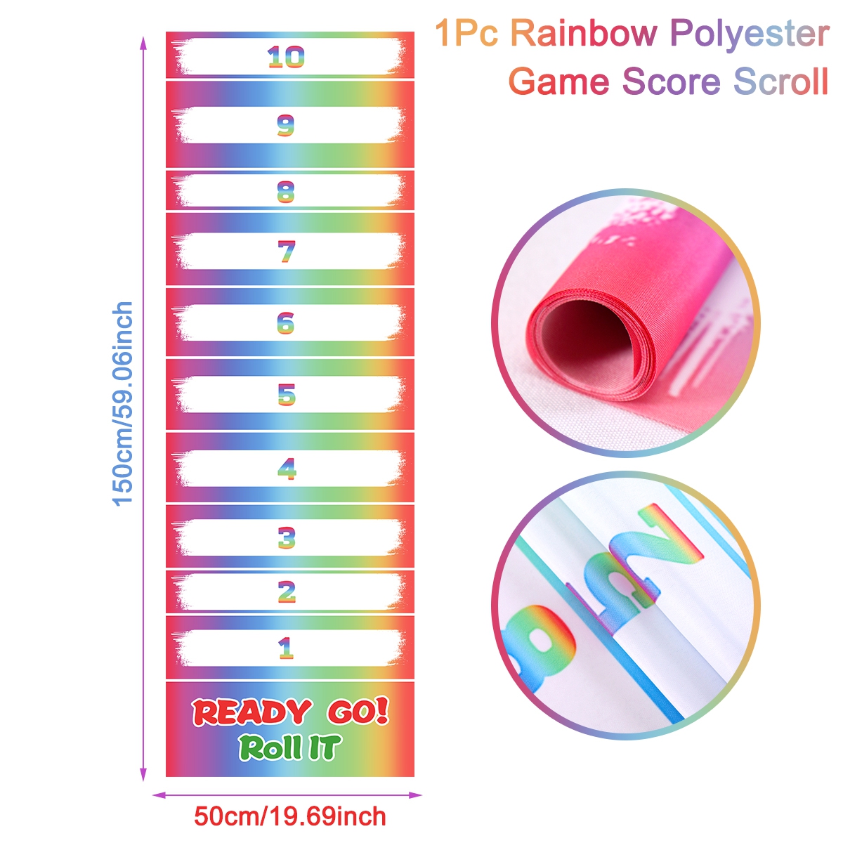 1pc レインボースクロールスコアリングゲーム DIY ボト - Party Games No Supplies のレビューと価格