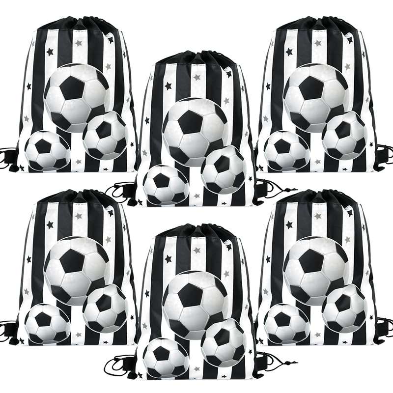 サッカーパーティー不織布巾着バッグギフトグッズバッグワールド - Party Games No Supplies のレビューと価格